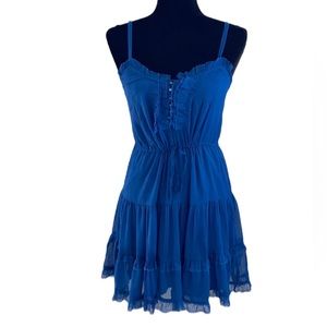 Blue Ruffle Sundress
